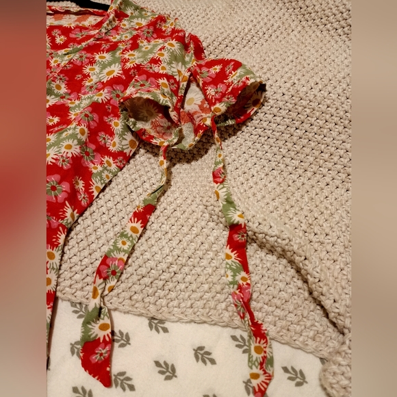 Orange Floral Summer dress - Picture 6 of 6